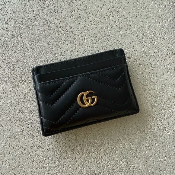 Card Holder Gucci GG Marmont Card Case - Picture 1 of 6